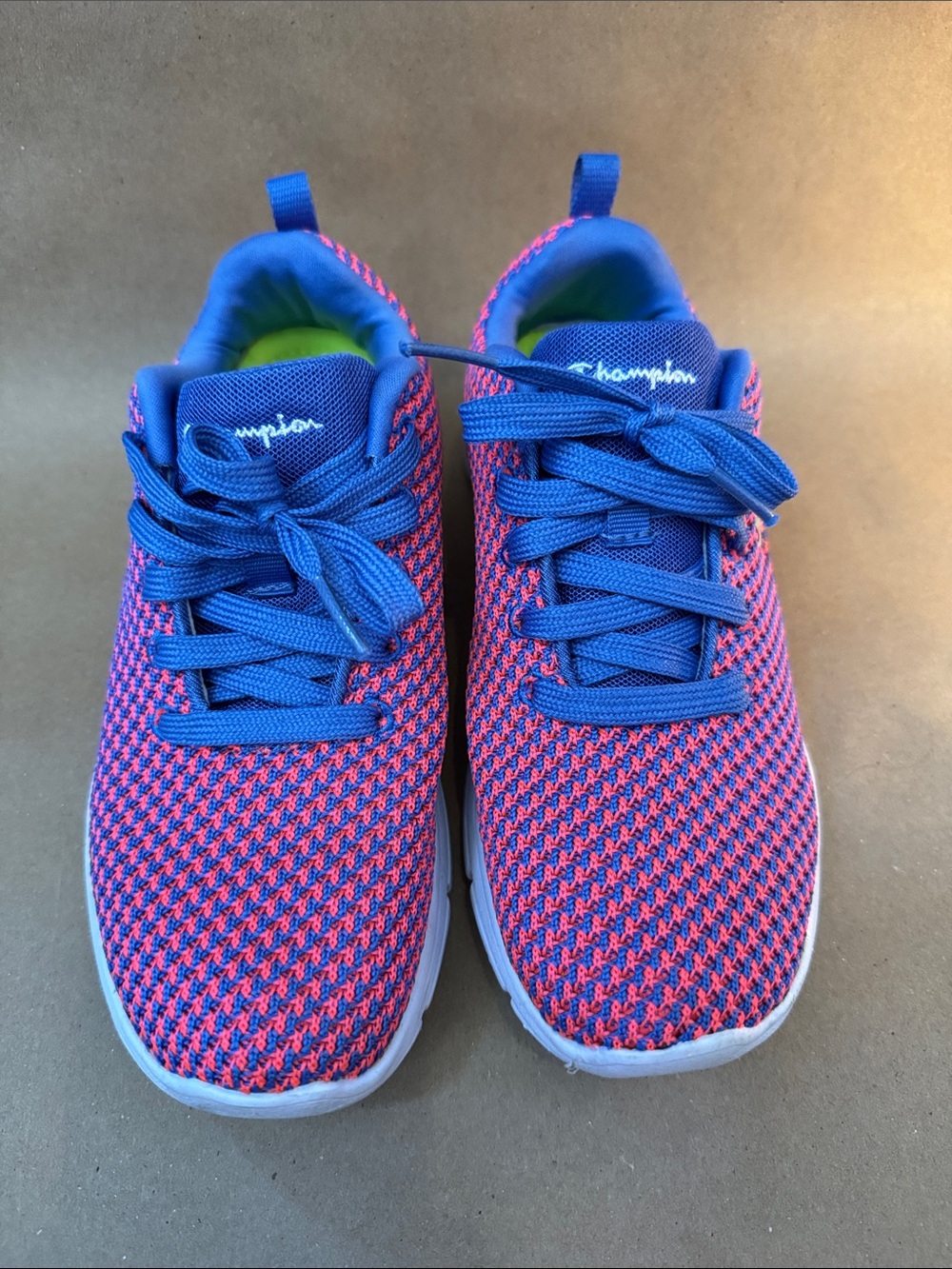 Champion Women’s Blue & Pink Knit Athletic Sneakers